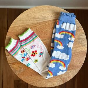 Jeffries Socks Multi Print Sweater Cotton Footless Tights NWOT sz: 18-24M